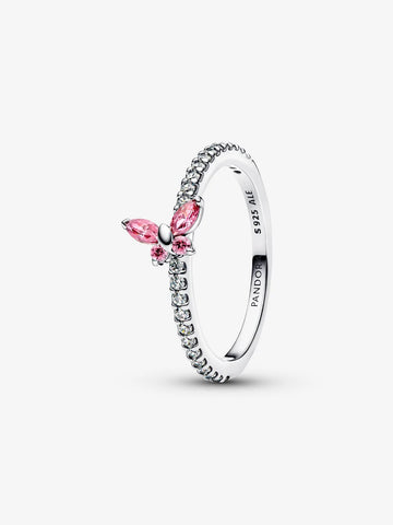 Pandora Anello Farfalla scintillante Rosa