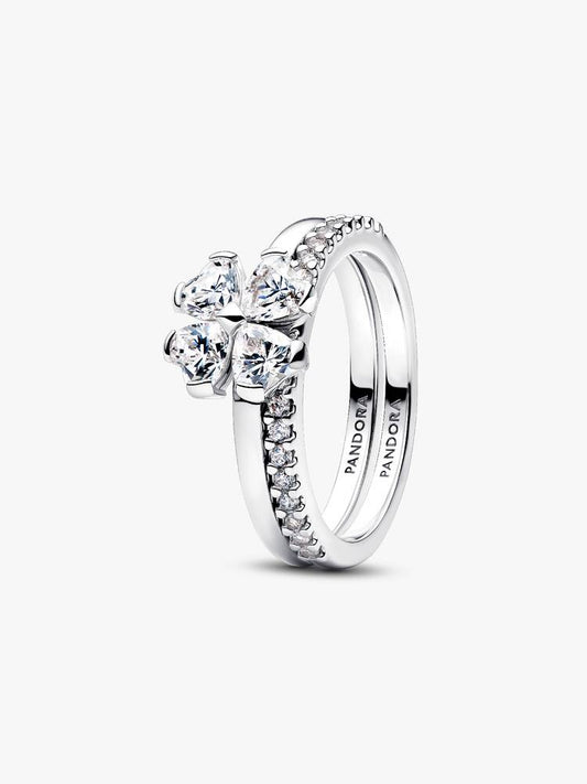 Pandora Anello Quadrifoglio Luminoso Divisibile