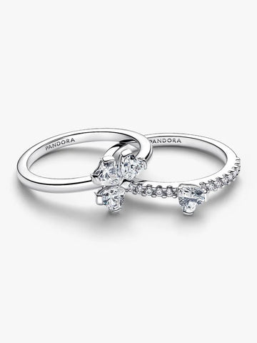 Pandora Anello Quadrifoglio Luminoso Divisibile