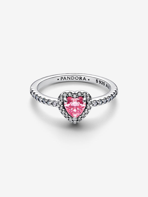 Pandora Anello Cuore In Rilievo Rosa