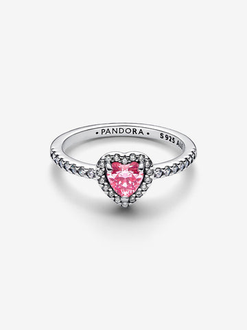 Pandora Anello Cuore In Rilievo Rosa