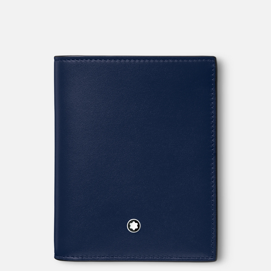 Montblanc - Portafoglio Compatto 6 Scomparti Meisterstück Blu