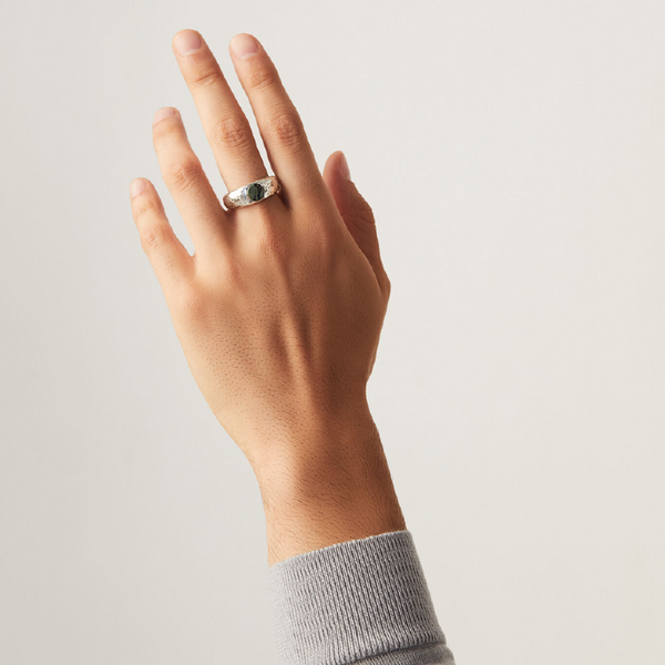 Giovanni Raspini Anello Martellato Diaspro