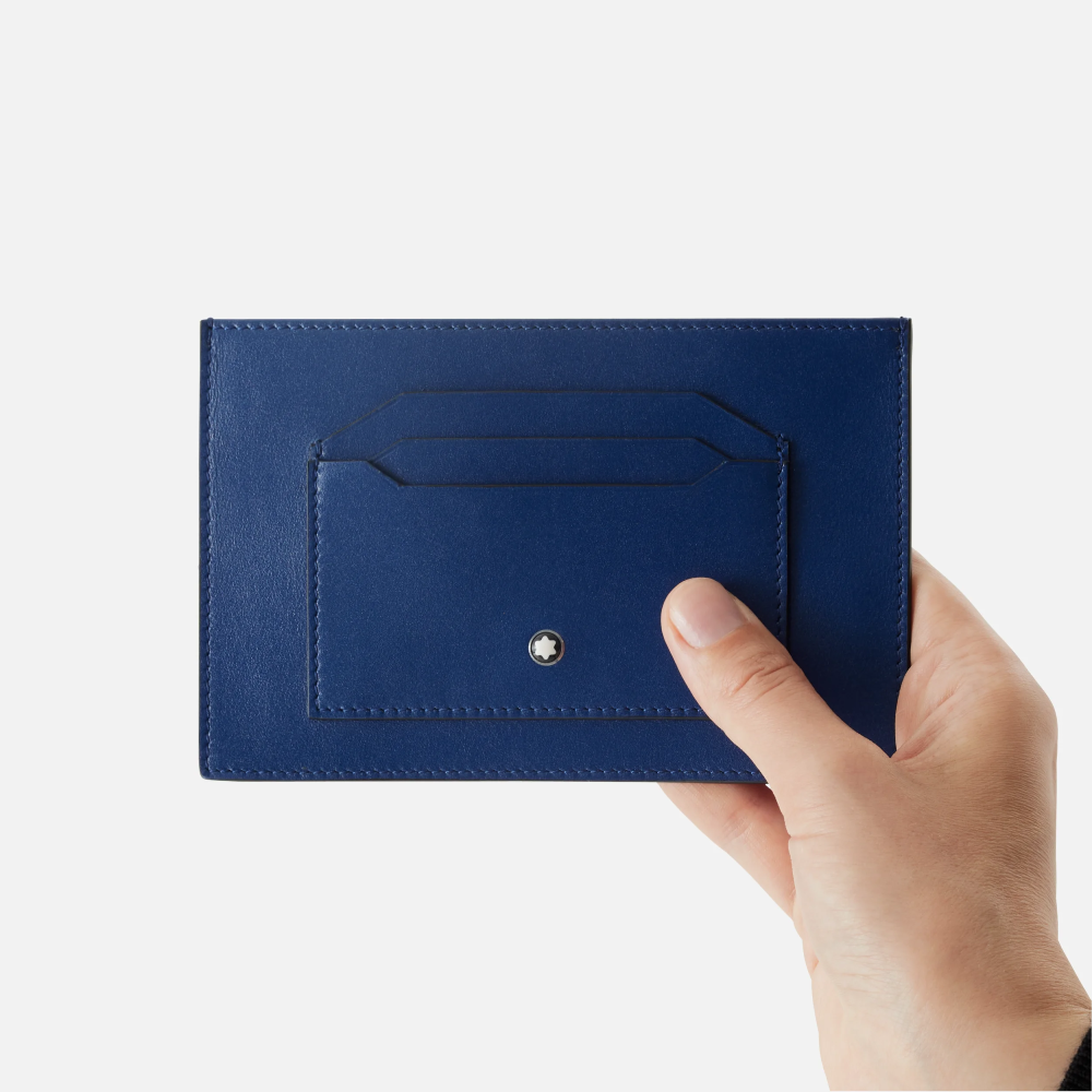 Montblanc - Porta Carte 6 Scomparti Meisterstück Blu
