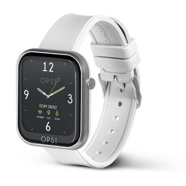 OPSOBJECTS Orologio Smartwatch Call Cinturino In Silicone Bianco