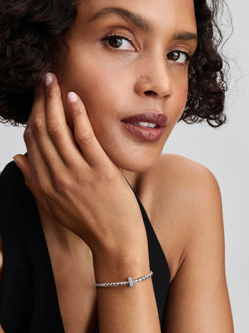 Pandora Clip Pavè Fascia Tripla