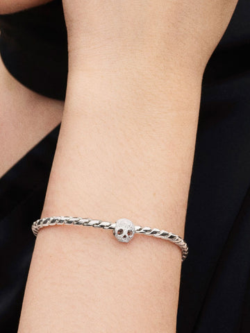 Pandora Mini Charm Teschio effetto diamantato