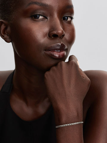 Pandora Bracciale Maglia Spiga con Chiusura a Sfera