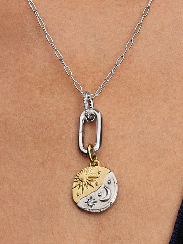 Pandora Charm Medallion Sole e Luna 