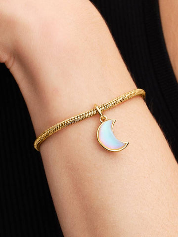 Pandora Bracciale Maglia Snake Sfaccettata con Chiusura a Cuore