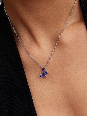 Pandora Collana con pendente Farfalla Blu