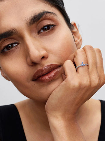 Pandora Anello Farfalla scintillante Blu