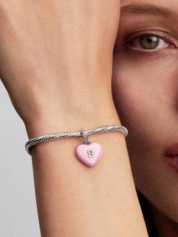 Pandora Charm Pendente Lucchetto Cuore Rosa 
