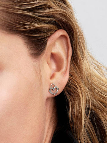 Pandora Orecchini Lucchetto Cuore Luminoso