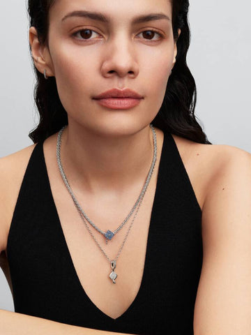 Pandora Collana Maglia Coda di Volpe con Chiusura Pavè