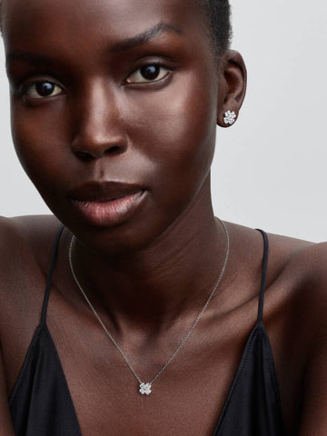 Pandora Collana Quadrifoglio Luminoso