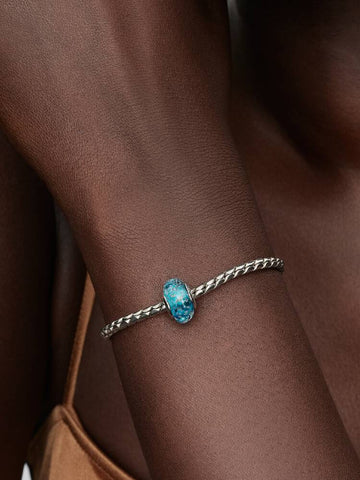 Pandora Charm Vetro di Murano Acqua Cristallina