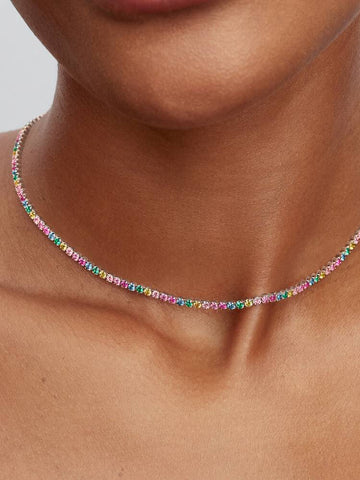Pandora Collana Tennis Multicolore