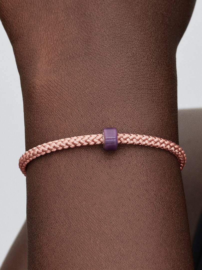 Pandora Mini Charm Vetro di Murano Viola
