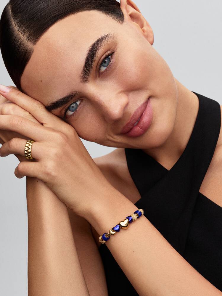 Pandora Mini Charm Vetro di Murano Blu