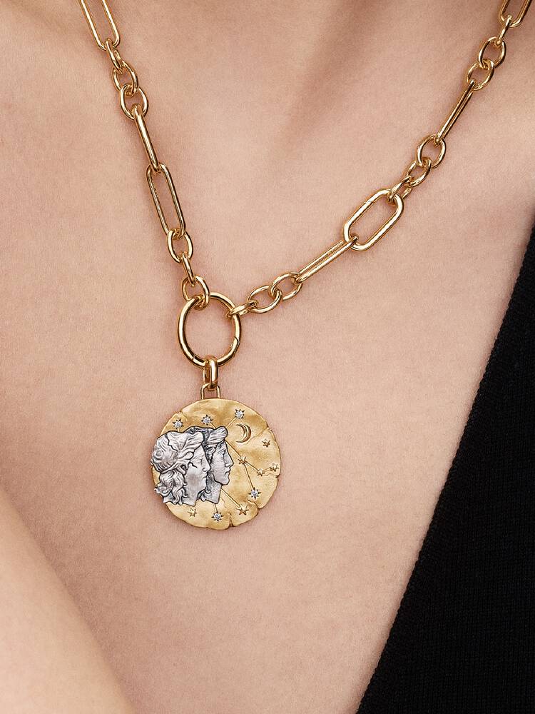 Pandora Charm Medallion XL Gemelli "Sapere Aude"