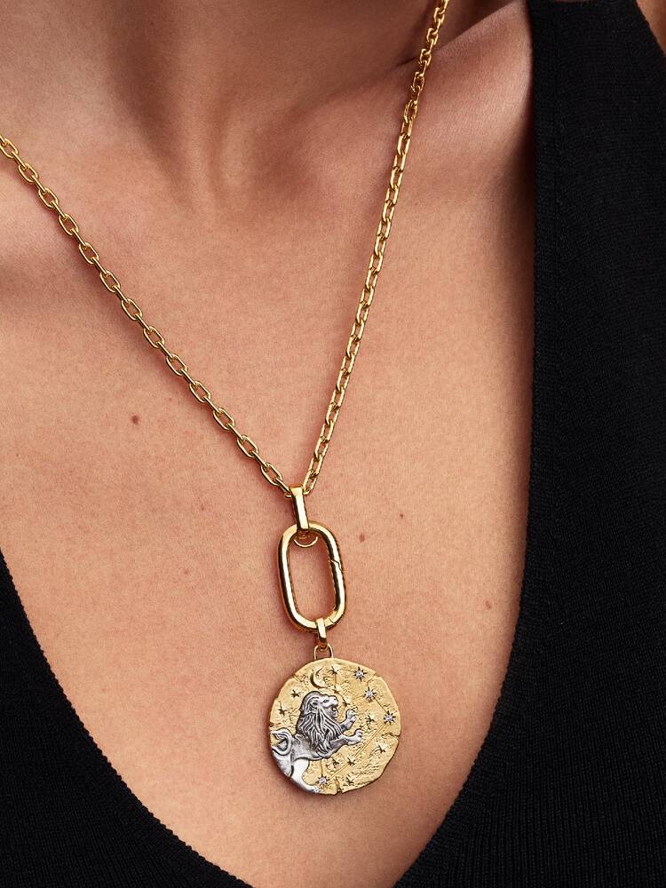 Pandora Charm Medallion XL Leone "Luceat Lux Tua"