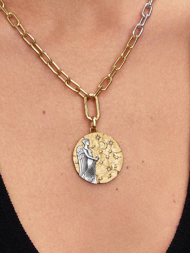 Pandora Charm Medallion XL Vergine "Animus Invictus"