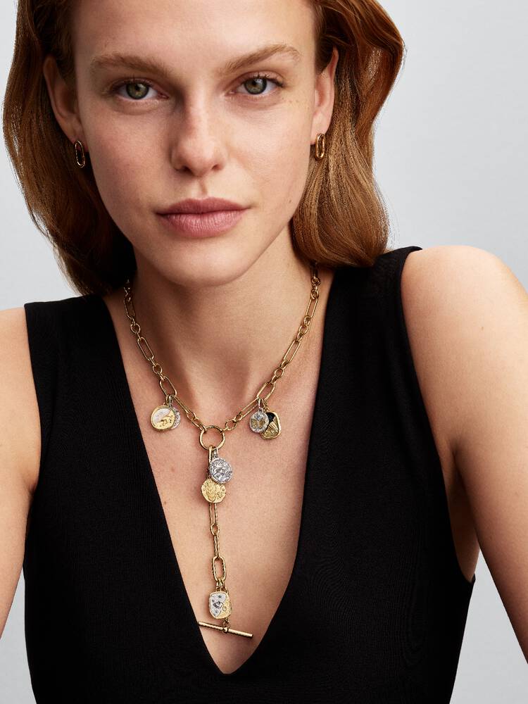 Pandora Charm Medallion Occhio "Nosce Te Ipsum"