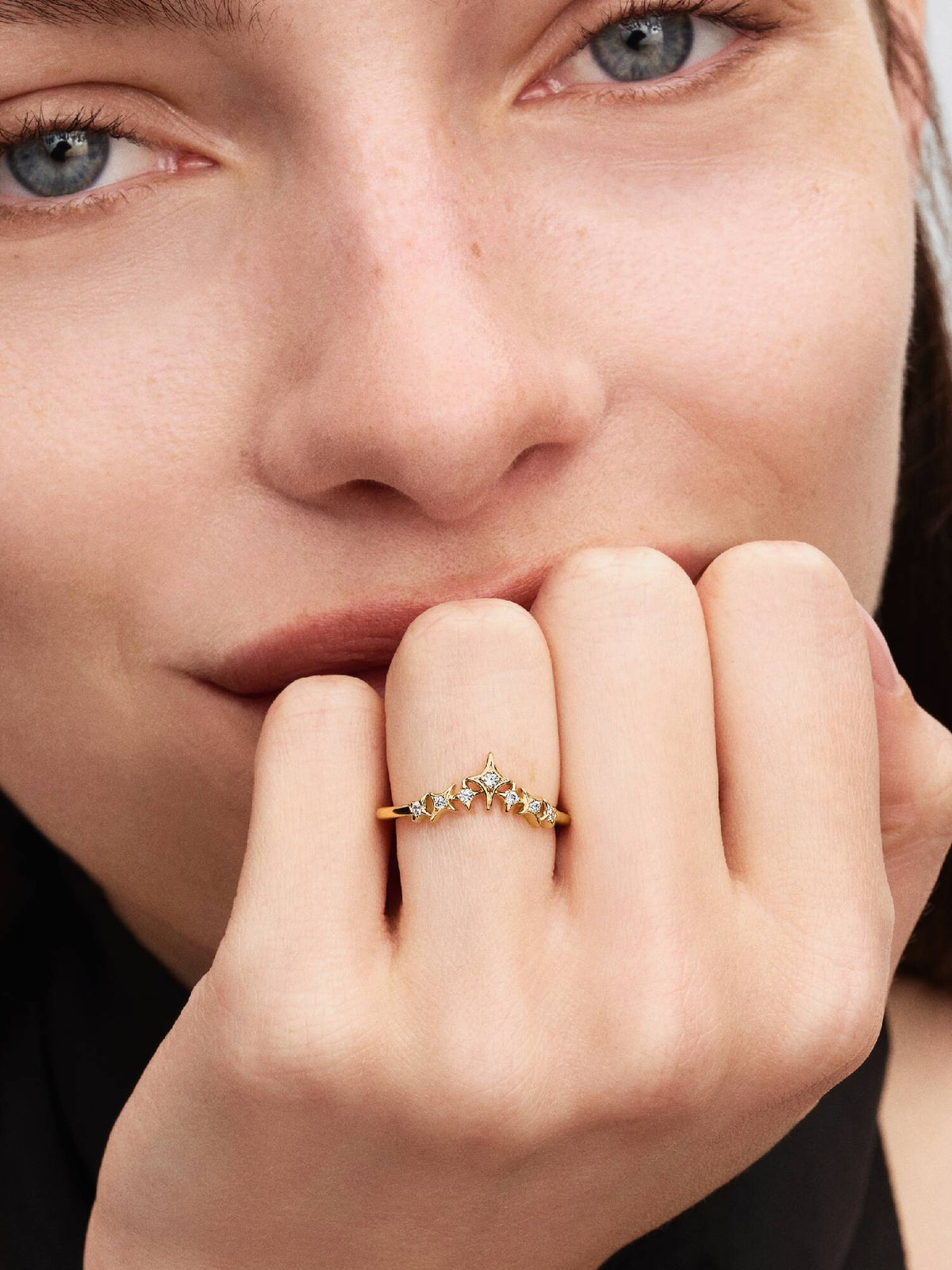 Pandora Anello Tiara con Stelle