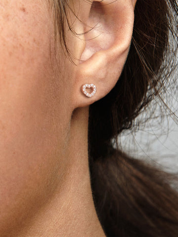 Pandora Orecchini Cuori Rosa
