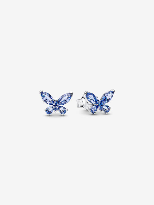 Pandora Orecchini a lobo Farfalla Blu
