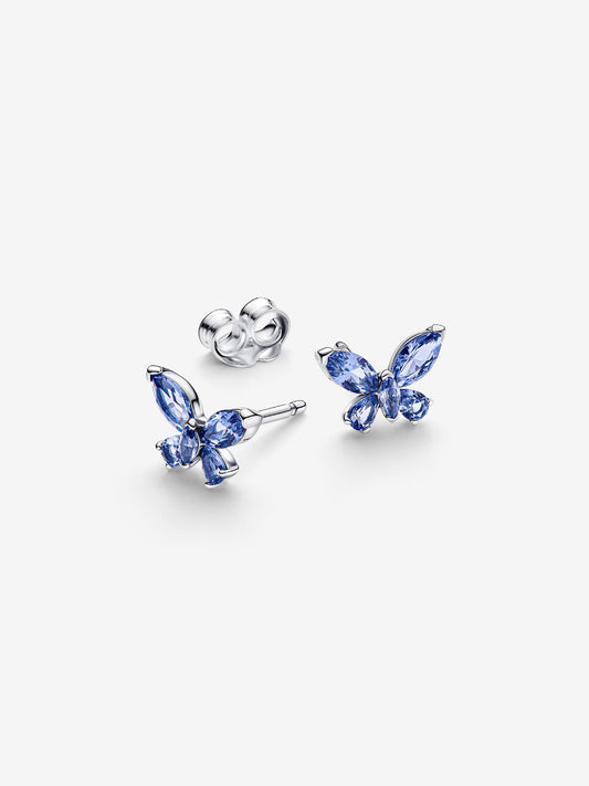 Pandora Orecchini a lobo Farfalla Blu