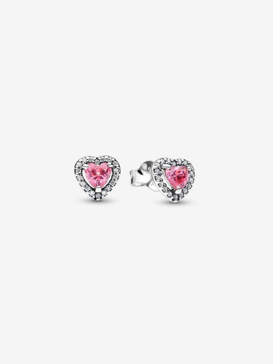 Pandora Orecchini Cuori In Rilievo Rosa