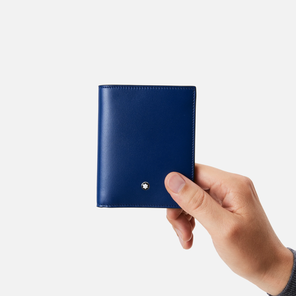 Montblanc - Portafoglio Compatto 6 Scomparti Meisterstück Blu