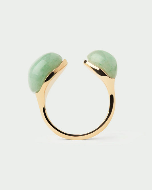 PDPAOLA - Anello Avventurina Verde Gravity