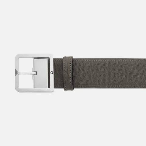 Montblanc - Cintura reversibile in pelle Nera/Grigia 40 mm