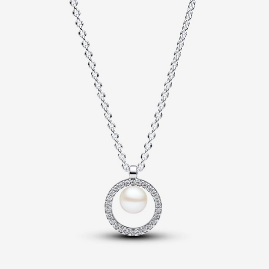 Pandora Collana con Perla d’Acqua Dolce Coltivata e Pavè