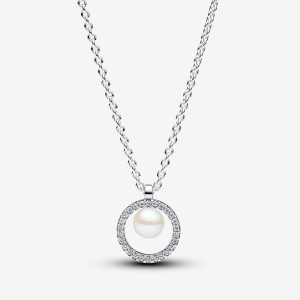 Pandora Collana con Perla d’Acqua Dolce Coltivata e Pavè
