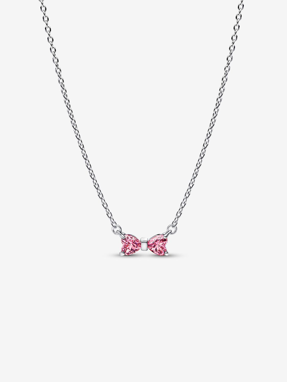 Pandora Collana Fiocco Luminoso Rosa