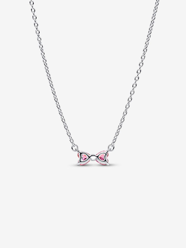 Pandora Collana Fiocco Luminoso Rosa