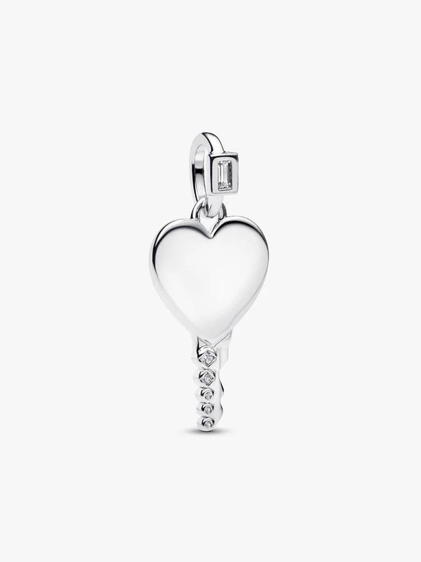 Pandora Charm Pendente Chiave a Cuore da incidere