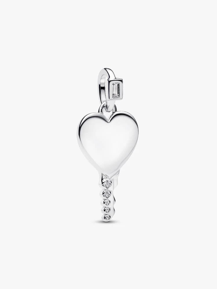 Pandora Charm Pendente Chiave a Cuore da incidere