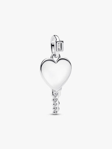 Pandora Charm Pendente Chiave a Cuore da incidere