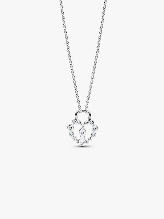 Pandora Collana Lucchetto Cuore Luminoso