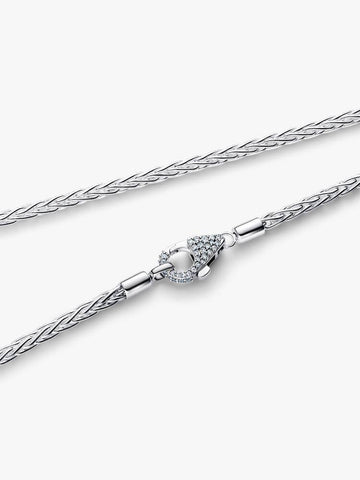 Pandora Collana Maglia Coda di Volpe con Chiusura Pavè