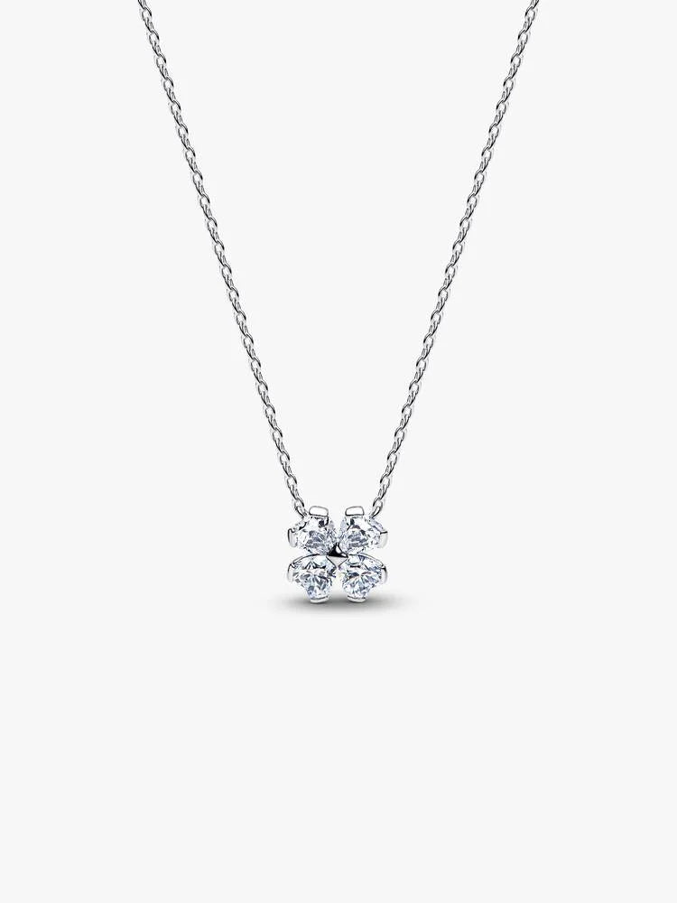 Pandora Collana Quadrifoglio Luminoso
