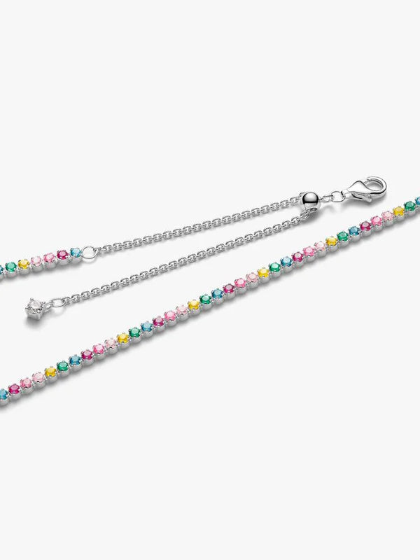 Pandora Collana Tennis Multicolore