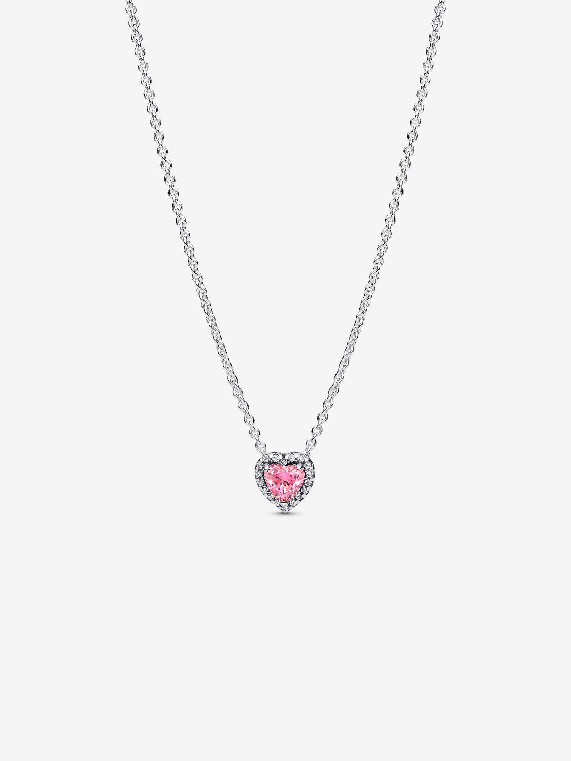 Pandora Collana Cuore In Rilievo Rosa