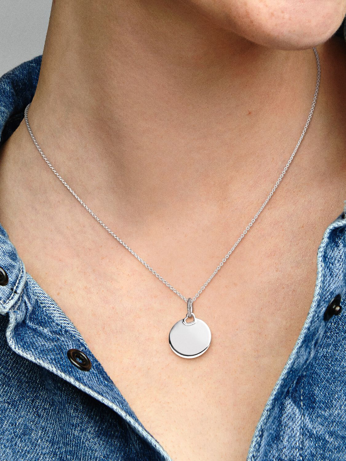 Pandora Charm Pendente Medaglia da incidere