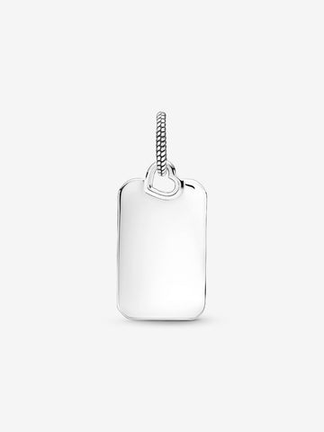 Pandora Charm Pendente Medaglia Rettangolare da incidere